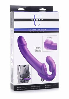Revolver Thick - Vibrating Strapless Strap-On