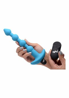Vibrating Silicone Anal Beads and Remote Control