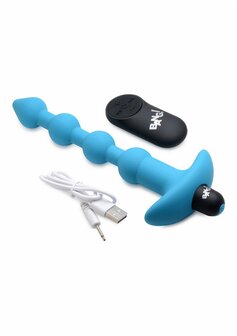 Vibrating Silicone Anal Beads and Remote Control