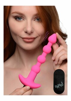 Vibrating Silicone Anal Beads and Remote Control