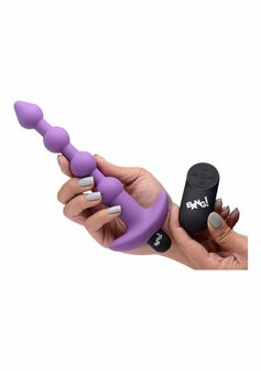 Vibrating Silicone Anal Beads and Remote Control
