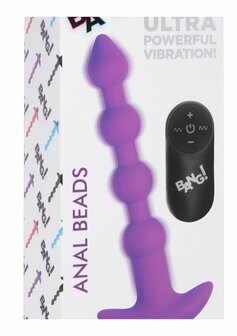 Vibrating Silicone Anal Beads and Remote Control