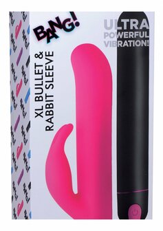 XL Bullet and Rabbit Silicone Sleeve