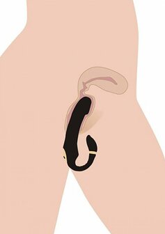 Pleasure - Silicone Vibrator with Clitoris Stimulator