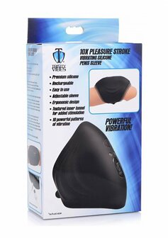 Pleasure Stroke - Vibrating Silicone Penis Sleeve