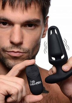 Hollow Anal Plug with Remote Control and 7 Speeds