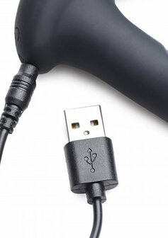 AT Power - Prostate Stimulator Hollow Prostate Plug with Remote Control and 7 Speeds