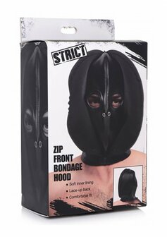 Bondage Mask with Zipper in the Front