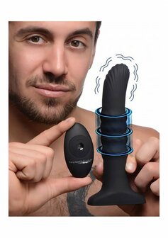 Sliding Shaft - Silicone Vibrator met Afstandsbediening