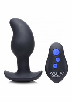 Vibrerende en E-Stim Siliconen Prostaat Massager + Afstandsbediening