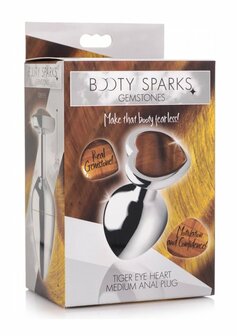 Tiger Eye Heart - Butt Plug - Medium
