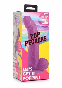 POP - Dildo with Balls - 7.5&quot; / 19 cm