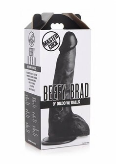 Beefy Brad - Dildo met Ballen - 23 cm