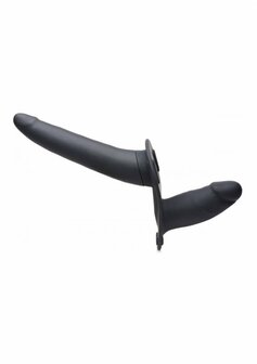 Pegger Beginner - Vibrerende Dubbele Dildo + Harnas