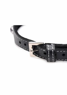 Royal Vixen - Leren Halsband met Strass