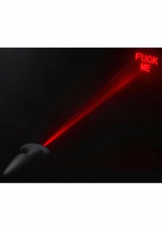 Laser Hart - Butt Plug met Afstandsbediening - Klein