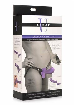 Double Diva - Dubbele Dildo met Harnas en Afstandsbediening