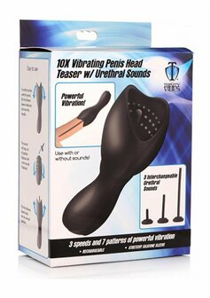 Vibrerende Penis Head Teaser met Uthral Sound