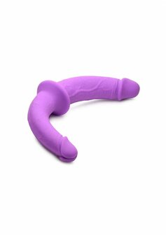 Double Charmer - Siliconen Dubbele Dildo met Harnas