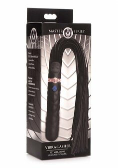 Vibra-Lasher - Vibrerende Siliconen Dildo Flogger