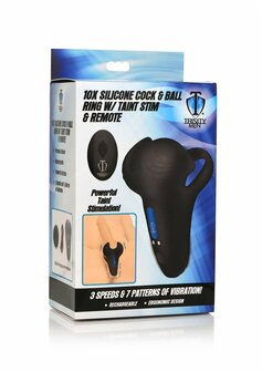 Siliconen Cock &amp; Ball Ring met Afstandsbediening