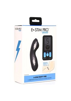 E-Stim Panty Vibe with Remote Control - Black