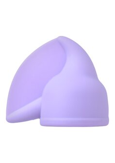 Flutter Tip Silicone Wand Attachment - Purple
