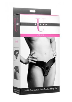 Crave - Dubbele Penetratie Immitatieleren Strap-On