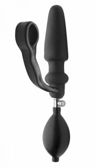 Expander - Opblaasbare Plug met Cockring