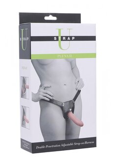 Plena II - Dubbele Penetratie Verstelbare Strap-On Dildo