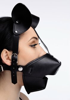 Pup - Puppy Play Masker + Adembare Ball Gag