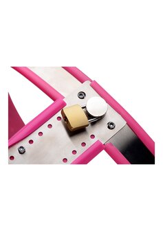 Stainless Steel Adjustable Female Chastity Belt - Pink