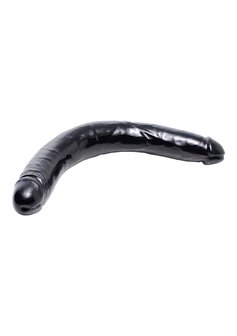 Realistic Double Dildo - 17.5 Inch - Black
