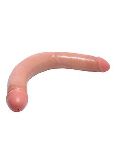 Realistic Double Dildo - 17.5 inch - Flesh