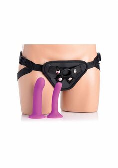 Double-G Deluxe - Vibrerend Strap-On Harnas
