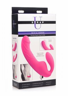 Royal Rider - Vibrerende Siliconen Strapless Strap-On
