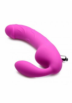 Royal Rider - Vibrerende Siliconen Strapless Strap-On
