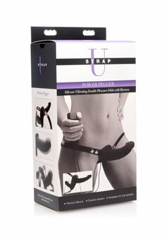 Supreme Pleasure - Vibrerende Dubbele Dildo met Harnas