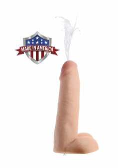 Realistische Dual Density Spuitende Dildo - 20,5 cm