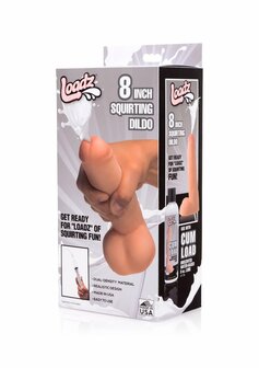 Realistische Dual Density Spuitende Dildo - 20,5 cm