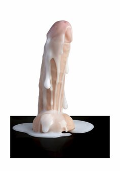 Realistische Dual Density Spuitende Dildo - 18 cm