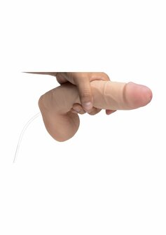Realistische Dual Density Spuitende Dildo - 18 cm