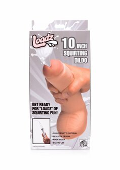 Realistic Dual Density Squirting Dildo - 10&quot; / 25,5 cm