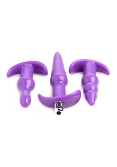 4-Delige Vibrerende Butt Plug Set