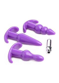 4-Delige Vibrerende Butt Plug Set
