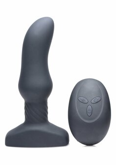 Slim M - Gebogen Rimming Plug met Afstandsbediening