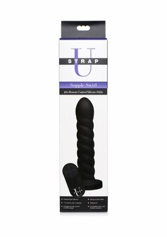 Soepele Swirl - Siliconen Dildo met Afstandsbediening