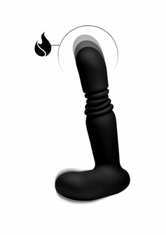 Siliconen Thrusting Butt Plug met Afstandsbediening