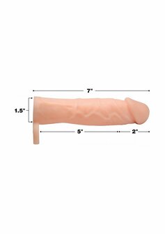 Siliconen Penis Sleeve - 5 cm