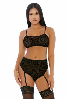 Lustful Leopard - Cami Lingerie Set M